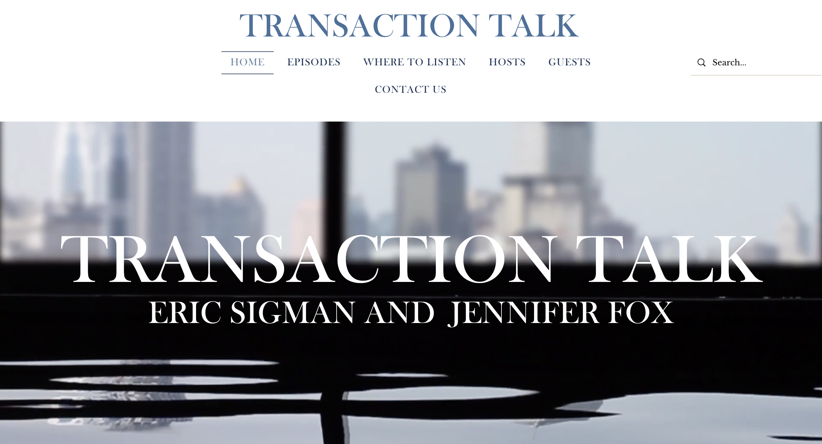 Transaction Talk website screenshot